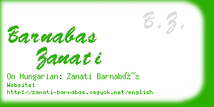 barnabas zanati business card